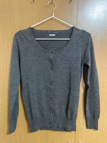 [ 새상품급 ] IENA 긴팔 가디건 U넥 그레이