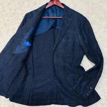 새상품급 반지 자켓 테일러드 언컨 트위드 린넨 실크 46