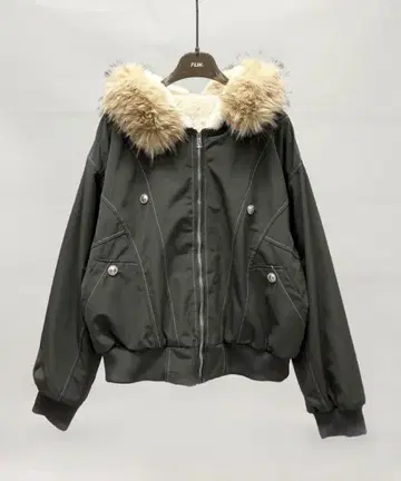 Y2K 퍼 자켓 보아 안감 자켓 블루종 아우터