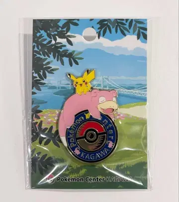 [ 새상품 ] 포켓몬 센터 카가와 야돈 피카츄 로고 핀즈 카가와 한정판