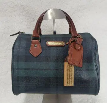 폴로 랄프로렌 미니 보스턴 백 체크 브러쉬 포함 그린