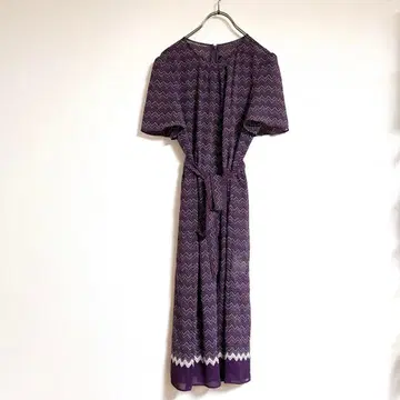 [ 폴 스튜어트 ] 폴 스튜어트(6) 반팔 무릎 기장 원피스 올 패턴