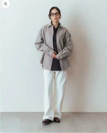 현행 THE SHINZONE 울 오버 사이즈 셔츠 새상품급