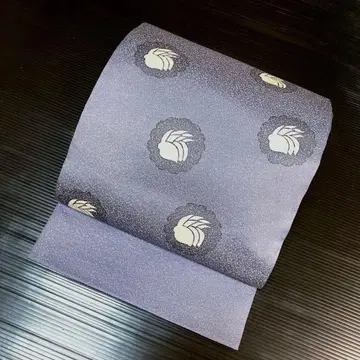 순수 실크 오타이코 후쿠로 오비 [ 토끼 문양 ]