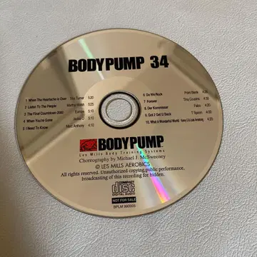 바디펌프 34 CD 레즈밀스 BODYPUMP