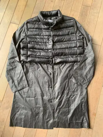 택 포함 새상품 라이트 다운 코트 스탠드 카라 블랙 플레어 랜드 워즈