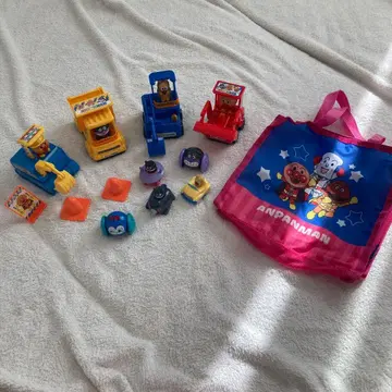 묶음 판매 호빵맨 트랙과 캐릭터 세트 자동차 공사