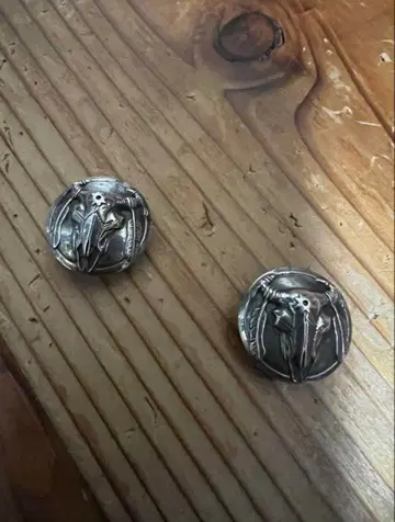 실버 콘초 버튼 실버 950