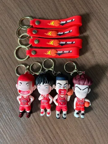 슬램덩크 강백호, 서태웅, 송태섭, 채치수 키링 4개 세트