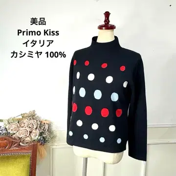 새상품급 Primo Kiss 이탈리아 캐시미어 100% 니트 블랙