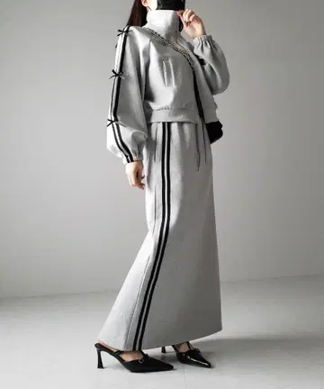 그레이 맨투맨 셋업