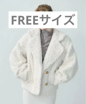 TITTY&CO. 보아 테디 코트 아이보리