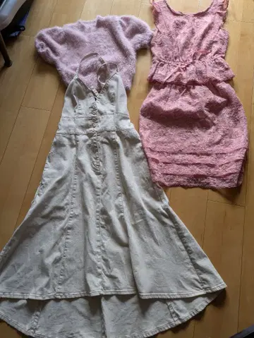 JILL STUART 셋업 S 핑크 레이스 기타 M