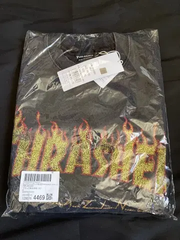 THRASHER 트레셔 프레임 로고 트레이닝복 블랙 XL