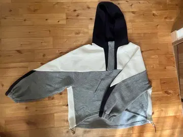 스콧 클럽 네이비 화이트 후드티