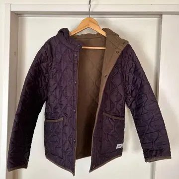 ARMEN 퍼플 퀼팅 자켓