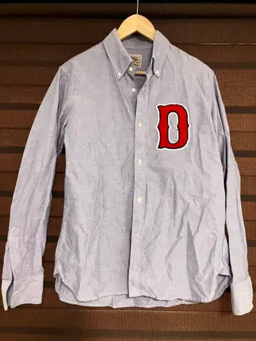 옥스퍼드 셔츠 더퍼 버튼 다운 색스 블루