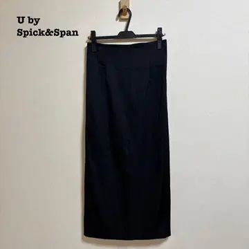 새상품급 u by spick&span 더블 새틴 타이트 스커트 36