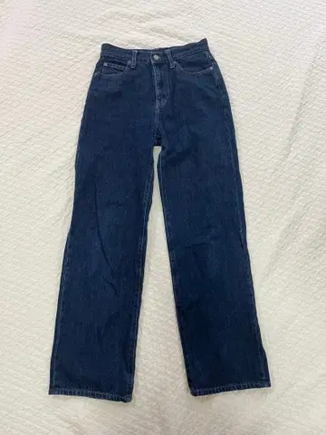 UNIQLO 와이드 스트레이트 청바지 woman22 ( 56cm )