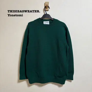 요네토미 THIS IS A SWEATER. 울 캐시미어 니트 1 그린