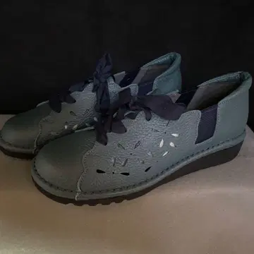 가죽 레이스업 슈즈 23 여성용