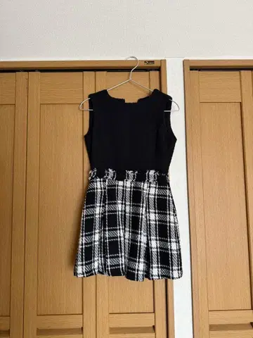 Darich 슬리브리스 체크 원피스