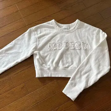 MOUSSY 크롭 트레이닝복 화이트