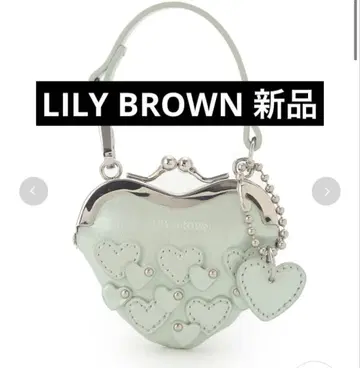 새상품 LILY BROWN 릴리 브라운 러블리 파우치 코인 참 MNT