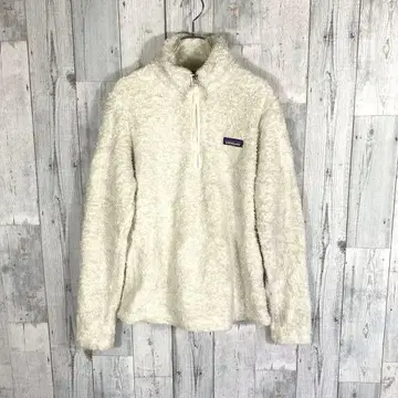 patagonia 플리스 자켓 하프 지퍼 여성용 M 사이즈 화이트