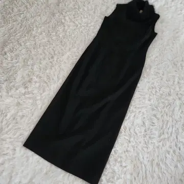 르블랑슈 원피스 롱 블랙 M 블랙 퍼 슬리브리스