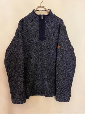 orivs 오비스 하프 지퍼 보아 맨투맨