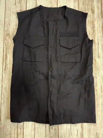 ANTIQUA 안티카 베스트 블랙 밀리터리 베스트 면 100%