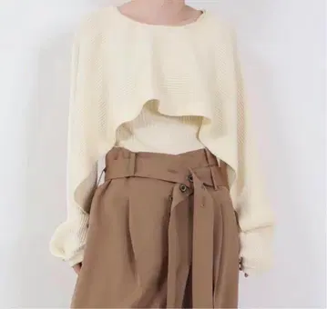 rito structure SLIT SLEEVE KNIT TOP