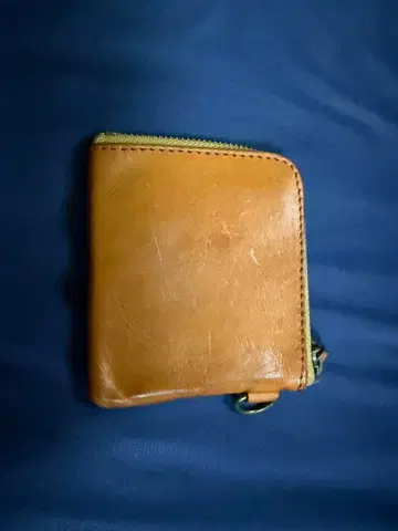 브라운 가죽 코인 케이스