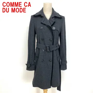 A6994 꼼사데모드 롱 코트 울 면 벨트 포함 그레이 9