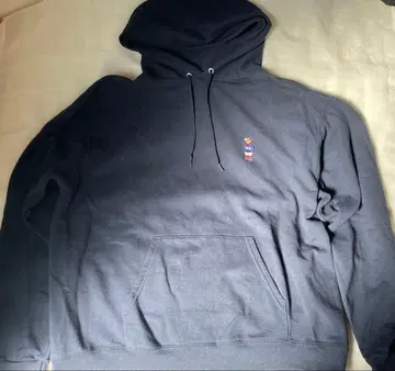 INTERBREED 일본제 네이비 후드티 XL 베어