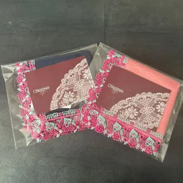 [ 새상품 ] 25ans 뱅상칸 긴자와 레이스 손수건 네이비