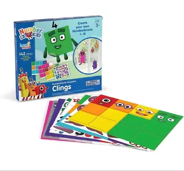 Numberblocks 반복 사용 가능한 캐릭터 시트 스티커