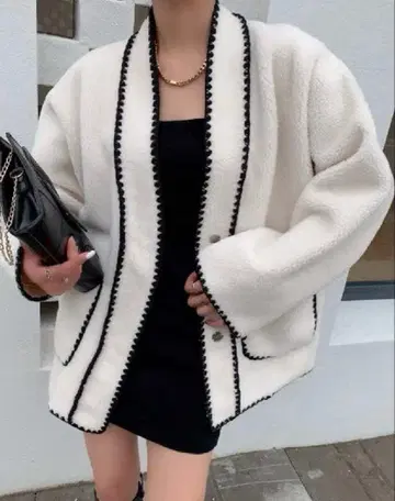 보아 스티치 코트 보아 자켓