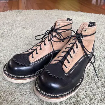 WESCO 레이스업 부츠 8 1/2 블랙 베이지