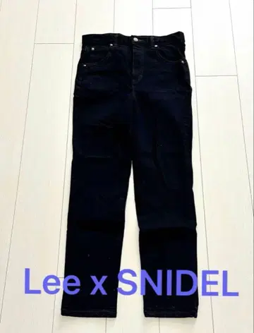 레어! Lee SNIDEL 콜라보 XS 청바지 블랙 데님