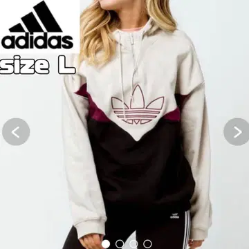 adidas 후드 부착 트레이닝복 L 사이즈