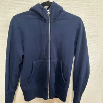 LOOPWHEELER 네이비 풀 집업 후드티 S 사이즈