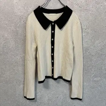 [ GU ] 지유 ( S ) 리브 크롭 가디건*가디건*리브