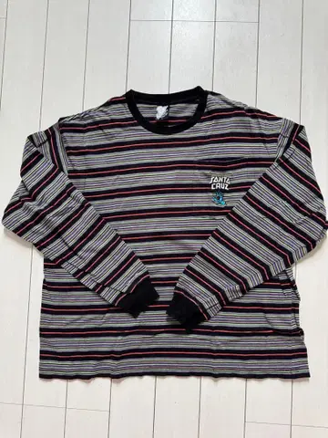 SANTA CRUZ 스트라이프 롱T M 사이즈