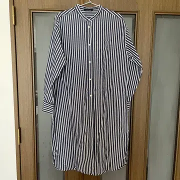 OURHOME 반슈 직조 베이직 셔츠 원피스