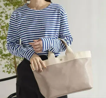 TOPKAPI 탑카피 리플네오 가죽 토트백 A4 아이보리 베이지