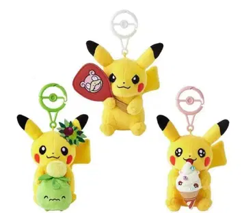 포켓몬 센터 카가와 카라비너 포함 마스코트 3체 세트