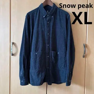 스노우피크 다크 그레이 긴팔 셔츠 XL 코듀로이 남성용