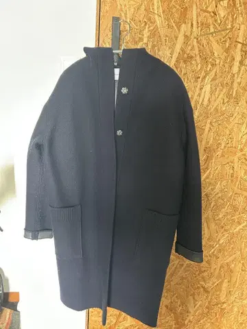 새상품급 ADAM ET ROPE 네이비 후드 부착 코트